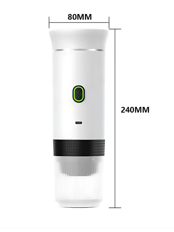Máquina de café expreso portátil para cápsulas Nespresso, Dolce Gusto y café molido.