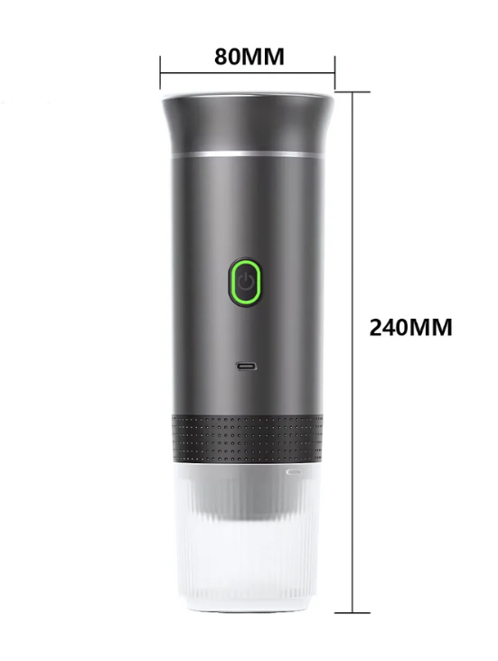 Máquina de café expreso portátil para cápsulas Nespresso, Dolce Gusto y café molido.