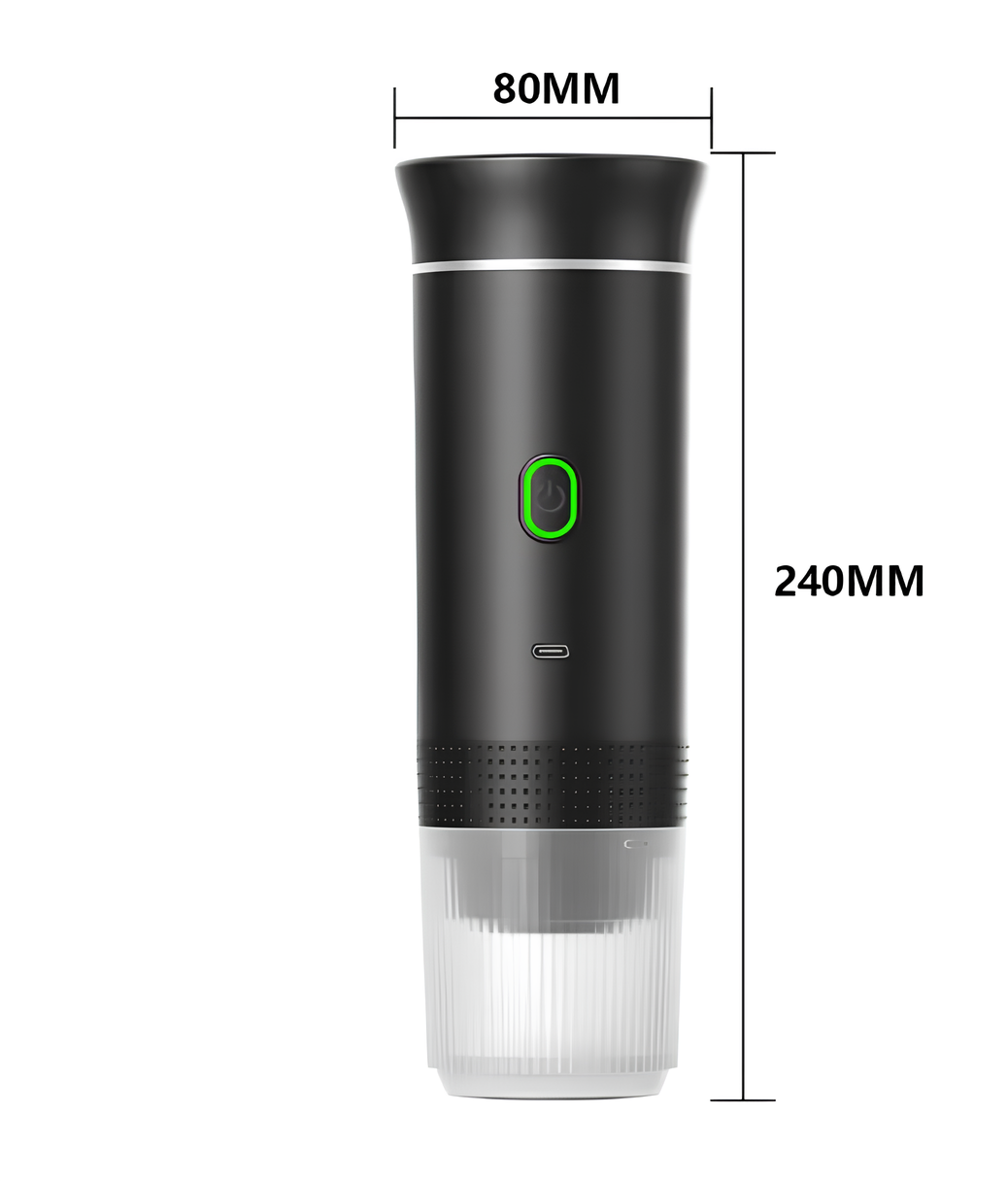 Máquina de café expreso portátil para cápsulas Nespresso, Dolce Gusto y café molido.