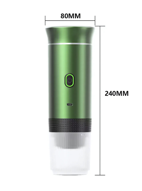 Máquina de café expreso portátil para cápsulas Nespresso, Dolce Gusto y café molido.