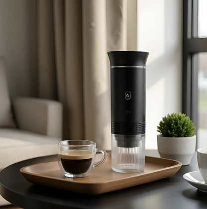 Portable espresso machine for Nespresso, Dolce Gusto capsules and ground coffee